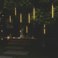 VidaXL Meteoorlichten 8 st 192 led's binnen/buiten 30 cm warmwit - thumbnail