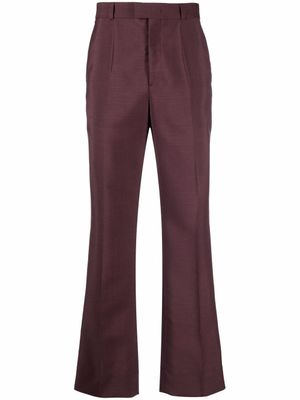 Valentino Garavani pantalon de costume à coupe droite - Violet Valentino Garavani pantalon de costume à coupe droite - Violet