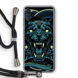 Cougar and Vipers: Samsung Galaxy A11 Transparant Hoesje met koord