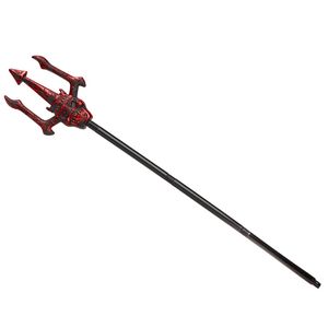 Duivel Trident/drietand vork - 108 cm - rood - plastic - Halloween verkleed accessoires   -