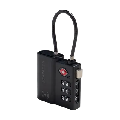Scapade AirLock TSA approved luggage lock with Find My