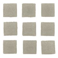300x stuks vierkante mozaiek steentjes grijs 2 x 2 cm