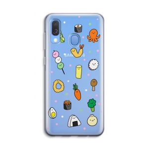 Happy bento friends: Samsung Galaxy A40 Transparant Hoesje