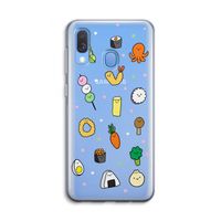Happy bento friends: Samsung Galaxy A40 Transparant Hoesje