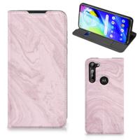 Motorola Moto G8 Power | Standcase | Marble Pink - Origineel Cadeau Vriendin Motorola Moto G8 Power | Standcase | Marble Pink - Origineel Cadeau Vriendin