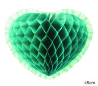 Hangdecoratie hart mintgroen (45cm) - thumbnail