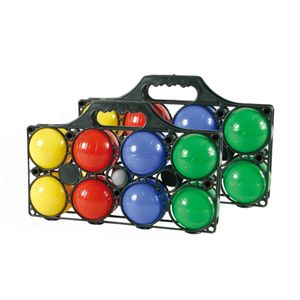 2x Jeu de boules sets 8 gekleurde ballen/1 but