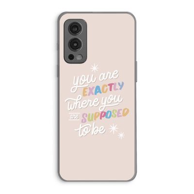 Right Place: OnePlus Nord 2 5G Transparant Hoesje