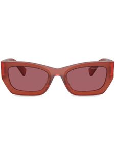 Miu Miu Eyewear lunettes de soleil Glimpse à monture rectangulaire - Rouge