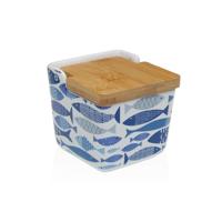 Zoutvaatje met deksel Versa AQUA 2 Keramisch 8,8 x 8,5 x 8,8 cm