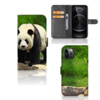 Apple iPhone 12 Pro Max | Telefoonhoesje | Met pasjeshouder | Panda