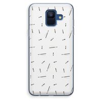 Hipster stripes: Samsung Galaxy A6 (2018) Transparant Hoesje
