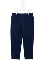 Stella McCartney Kids pantalon droit à lien de resserrage - Bleu - thumbnail