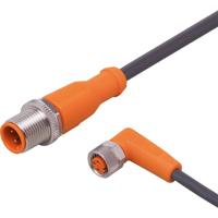 ifm Electronic EVC232 Verbindingskabel Aantal polen (sensoren): 3, 3 Stekker, recht, Bus, haaks 1 m 1 stuk(s)