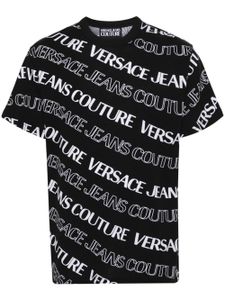 Versace Jeans Couture t-shirt en coton à logo imprimé - Noir