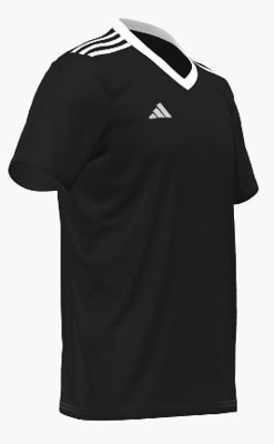 T-Shirt Entrada 22 Jersey Zwart