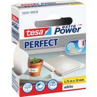 tesa PERFECT 56341-00028-03 Textieltape tesa extra Power Wit (l x b) 2.75 m x 19 mm 1 stuk(s)
