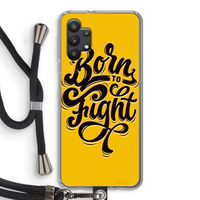 Born to Fight: Samsung Galaxy A32 5G Transparant Hoesje met koord
