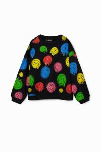 Oversized sweatshirt Smiley Originals ® - BLACK - L