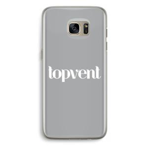 Topvent Grijs Wit: Samsung Galaxy S7 Edge Transparant Hoesje