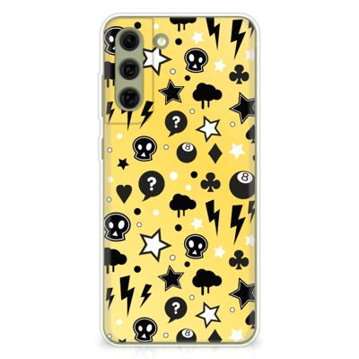 Silicone Back Case Samsung Galaxy S21FE Punk Geel Silicone Back Case Samsung Galaxy S21FE Punk Geel