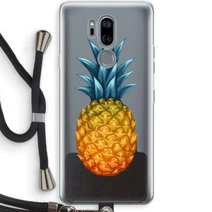 Grote ananas: LG G7 Thinq Transparant Hoesje met koord