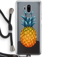 Grote ananas: LG G7 Thinq Transparant Hoesje met koord
