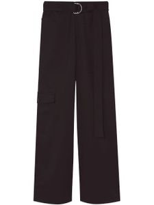 Proenza Schouler White Label pantalon cargo à taille ceinturée - Noir