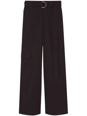 Proenza Schouler White Label pantalon cargo à taille ceinturée - Noir