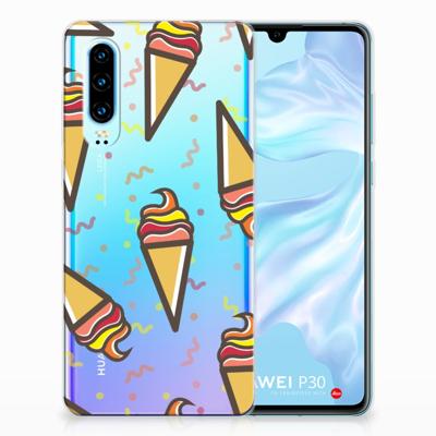 Huawei P30 | Siliconen Case | Icecream