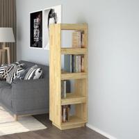 Boekenkast / kamerscherm 40x35x135 cm massief grenenhout - thumbnail
