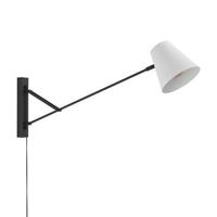 EGLO Forcadet Wandlamp - E27 - 40,5 cm - Zwart|Grijs - Staal