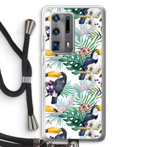 Tukans: Huawei P40 Pro Plus Transparant Hoesje met koord