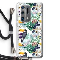 Tukans: Huawei P40 Pro Plus Transparant Hoesje met koord Tukans: Huawei P40 Pro Plus Transparant Hoesje met koord