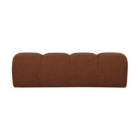 Woood Mojo eetkamerbank 164 cm bouclé Roestbruin Melange Woood Mojo eetkamerbank 164 cm bouclé Roestbruin Melange