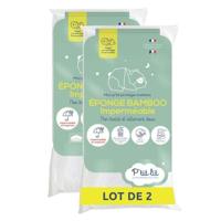 Set van 2 bamboe babymatrasbeschermers - voor wieg, reiswieg, kinderwagen - waterdicht Alese - zachte viscose - 40x80 cm
