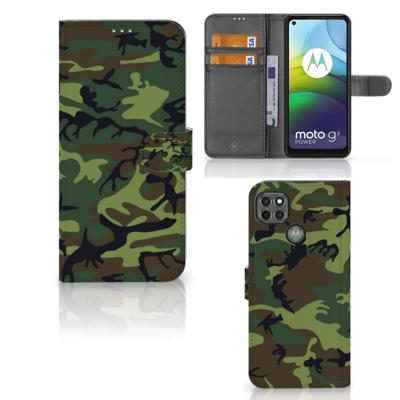 Motorola Moto G9 Power | Telefoon Hoesje | Army Dark