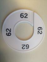 Maatring 9cm wit/zwart 62