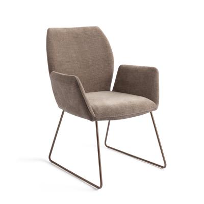 Jesper Home Eetkamerstoel 'Misaki' Slide Rose, kleur Mocha Mist