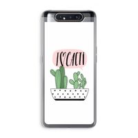 I love cacti: Samsung Galaxy A80 Transparant Hoesje