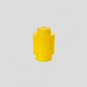 Room Copenhagen LEGO Storage Brick 1 Rond Geel opbergdoos