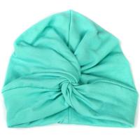 Baby mutsje katoen zachte tulband knoop zomer Boho Kids meisjes pasgeboren GLB (licht groen)