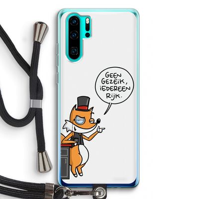 Geen Gezeik: Huawei P30 Pro Transparant Hoesje met koord