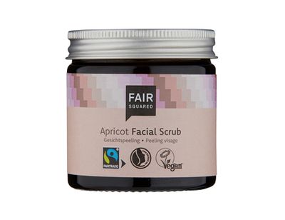 Fair Squared Gezichtsscrub - abrikoos - 50 ml