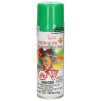 Haarverf/haarspray - neon groen - spuitbus - 125 ml - Carnaval - waterbasis