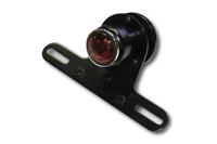 SHIN YO Old school typ 4, Achterlichten motorfiets, Zwarte behuizing met rode lens