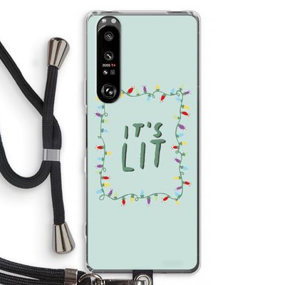 It's Lit: Sony Xperia 1 III Transparant Hoesje met koord