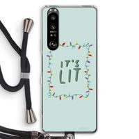 It's Lit: Sony Xperia 1 III Transparant Hoesje met koord