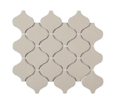 Mozaïek tegels Vlam Grijs Glans 28 x 24,6 - Arabesk Wand en vloer Geglazuurde porseleinen steengoed