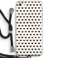 Hartjes: iPhone 5 / 5S / SE Transparant Hoesje met koord